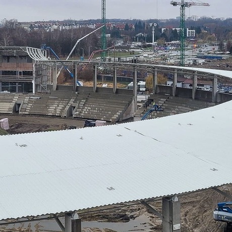 Budowa Podkarpackiego Centrum Lekkiej Atletyki – grudzień 2025