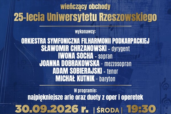 Koncert wieńczący obchody 25-lecia Uniwersytetu Rzeszowskiego