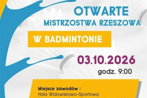 Otwarte Mistrzostwa Rzeszowa w badmintonie klas 1–8
