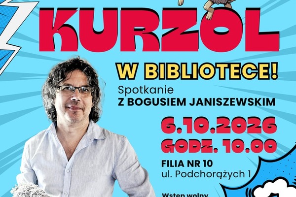 Uwaga! Kurzol w bibliotece! Spotkanie z Bogusiem Janiszewskim