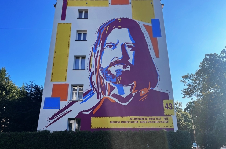Mural upamiętniający Tadeusza Nalepę - ul. Hetmańska 43