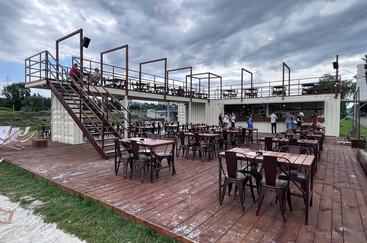 Zapora - beach bar nad Wisłokiem