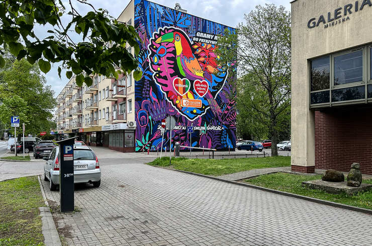 Nowy mural przy ul. Dąbrowskiego 25 w Rzeszowie