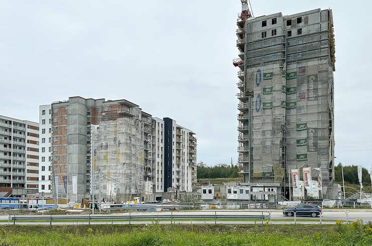 Budowa wieżowca Karolina Park II na osiedlu Kotuli [październik 2025]