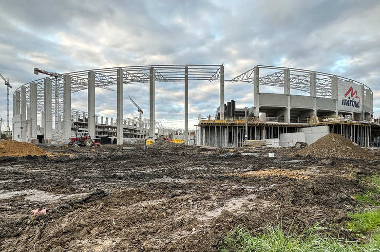 Budowa Podkarpackiego Centrum Lekkiej Atletyki przy ul. Wyspiańskiego [październik 2025]