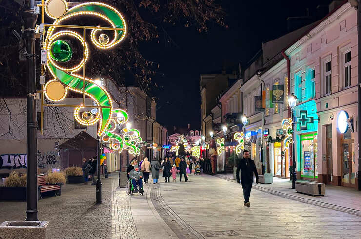 Świąteczne oświetlenie Rzeszowa w sezonie 2025 / 2026