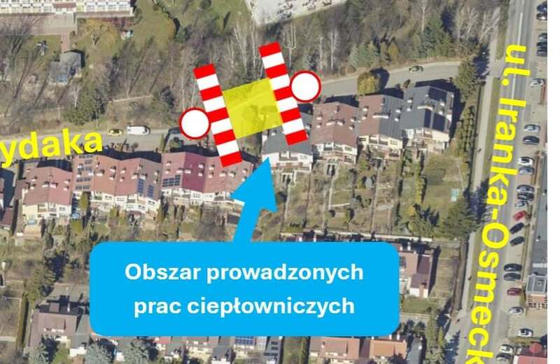 Utrudnienia na ul. Brydaka w Rzeszowie. Zamknięto część drogi