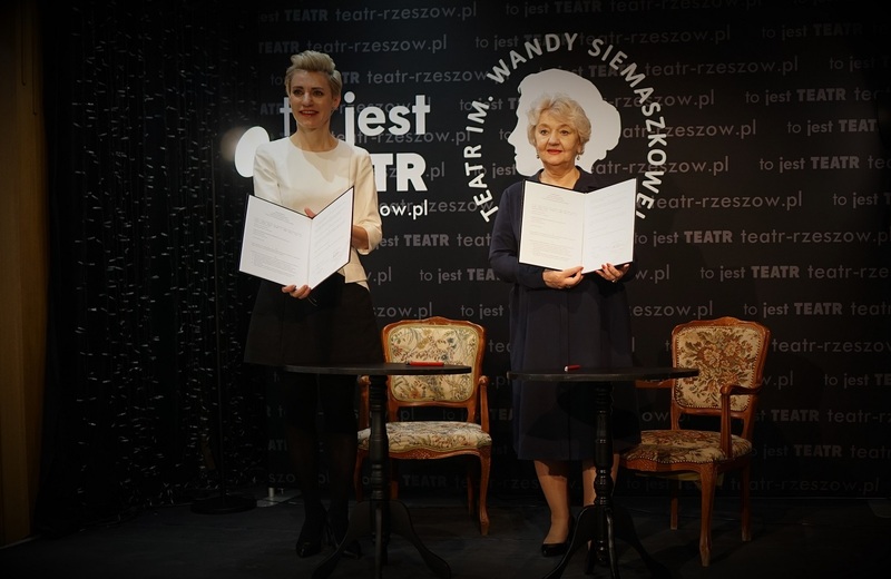 Porozumienie o współpracy pomiędzy Teatrem im. Wandy Siemaszkowej w Rzeszowie a Polskim Teatrem "Studio" w Wilnie