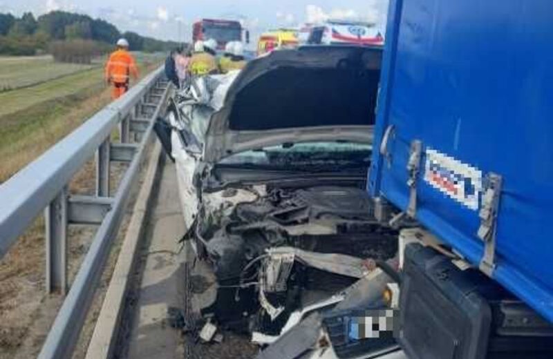 Wypadek na A4. Ranny 8-letni chłopiec