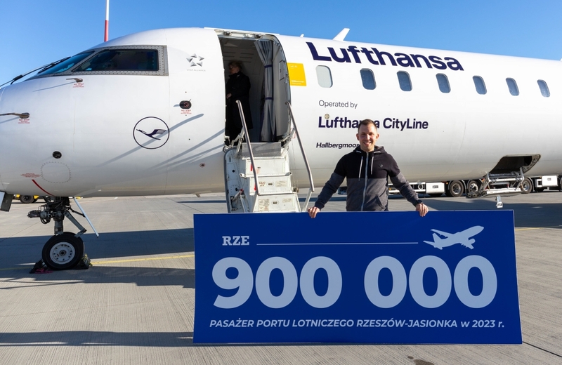 Kolejny rekord lotniska w Jasionce. Już 900 tys. pasażerów