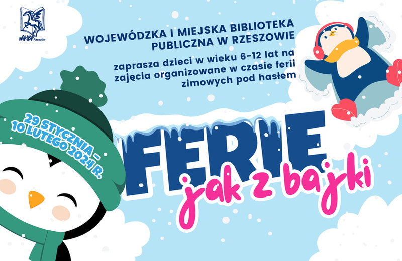Ferie jak z bajki. WiMBP zaprasza małych czytelników na wyjątkowe zajęcia