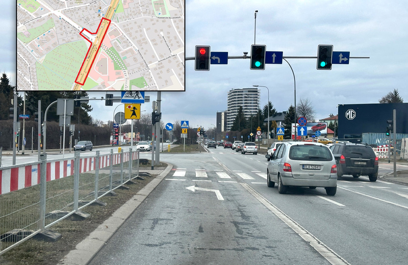 Utrudnienia na al. Armii Krajowej. Tymczasowa organizacja ruchu do końca listopada 2025 r.
