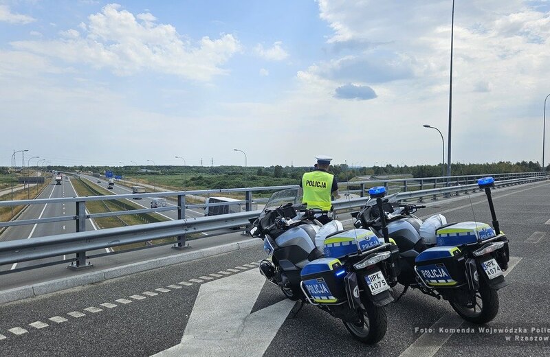 Policyjne działania na rzeszowskim odcinku autostrady A4 