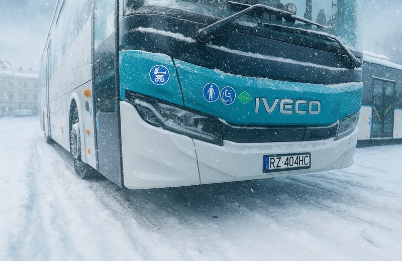 Opóźnienia autobusów MKS w związku z opadami śniegu - nawet do kikudziesięciu minut