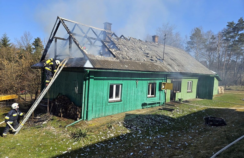 Tragiczny pożar niedaleko Brzozowa. Zginęła kobieta