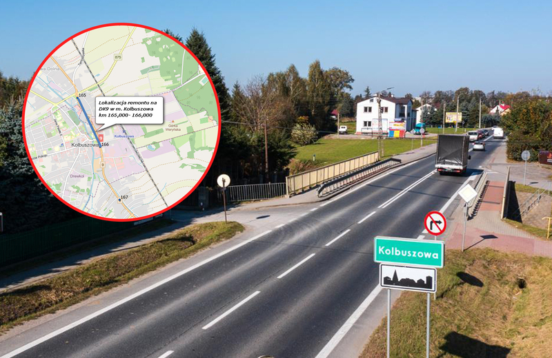 Uwaga kierowcy! Od wtorku utrudnienia na DK 9 w Kolbuszowej