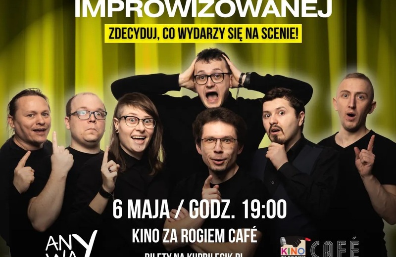 Bez scenariusza, z udziałem publiczności. Wieczór komedii improwizowanej z grupą Anyway