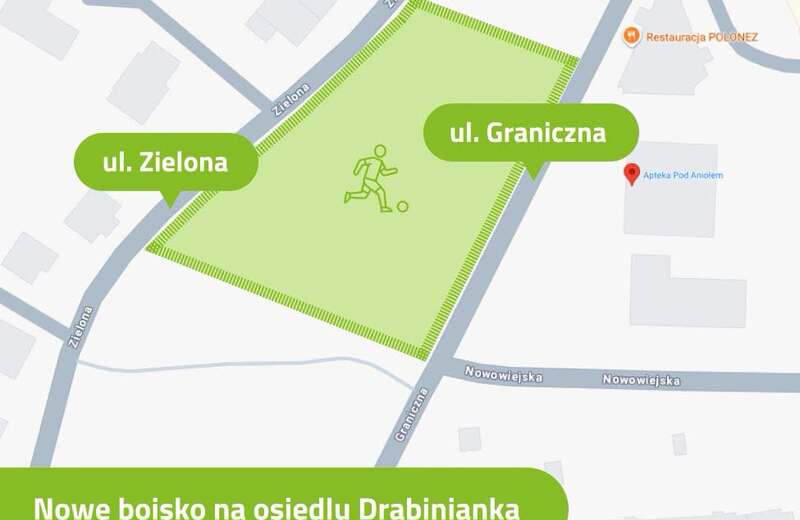 Na Drabiniance powstanie boisko piłkarskie