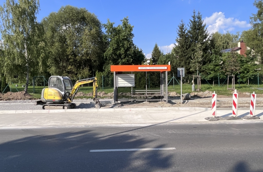 Modernizacja przystanku na ul. Wiktora / fot. RESinet.pl
