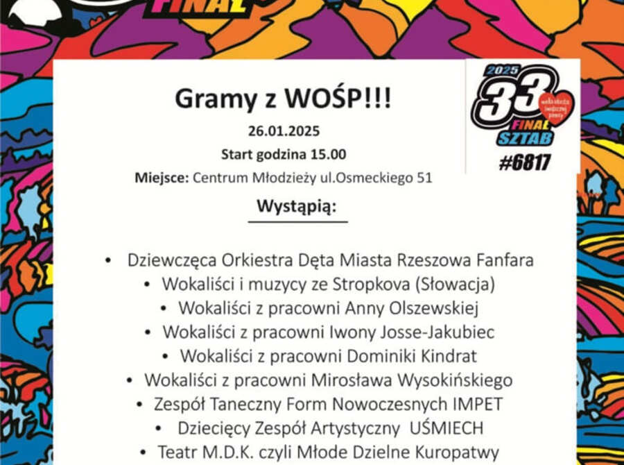 Centrum Młodzieży gra z WOŚP