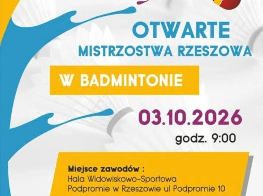 Otwarte Mistrzostwa Rzeszowa w badmintonie klas 1–8