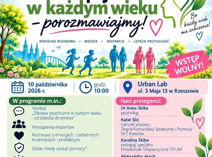 Zdrowie psychiczne w każdym wieku – porozmawiajmy