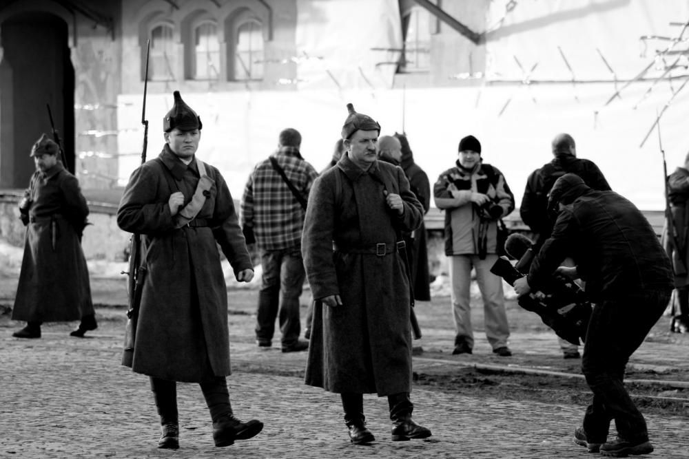 Rekonstrukcja "Na nieludzką ziemię" - Rampa kolejowa - Przemyśl - 28.02.2010