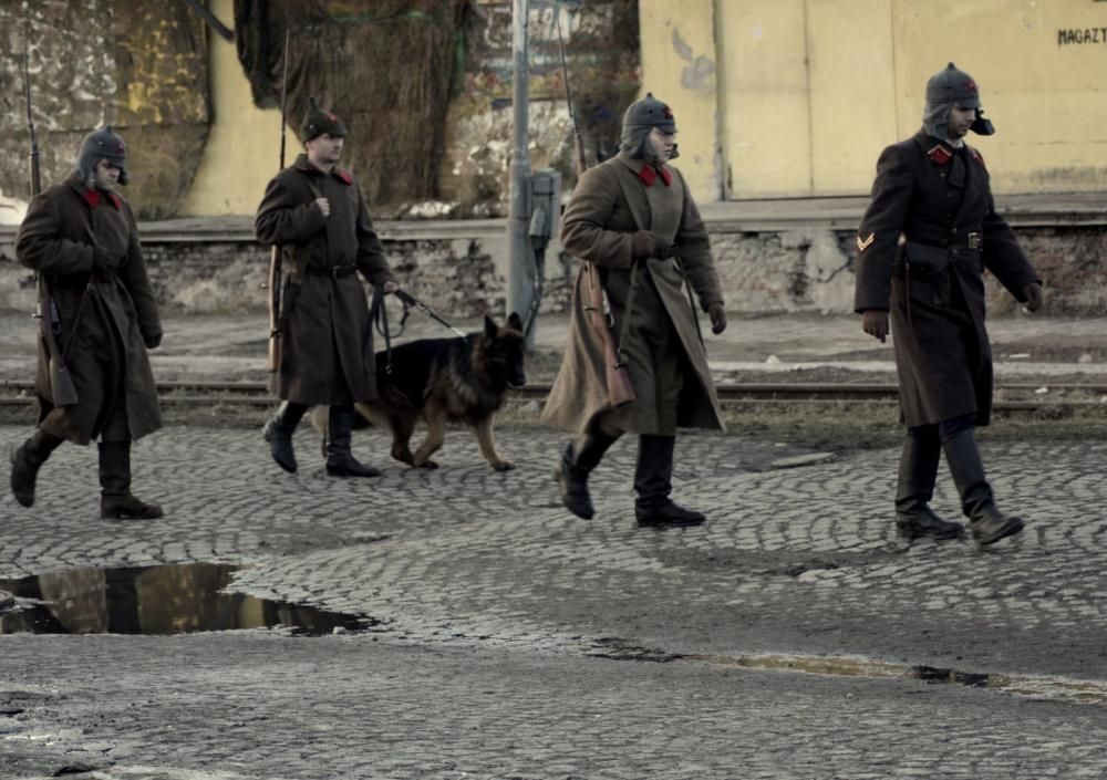 Rekonstrukcja "Na nieludzką ziemię" - Rampa kolejowa - Przemyśl - 28.02.2010