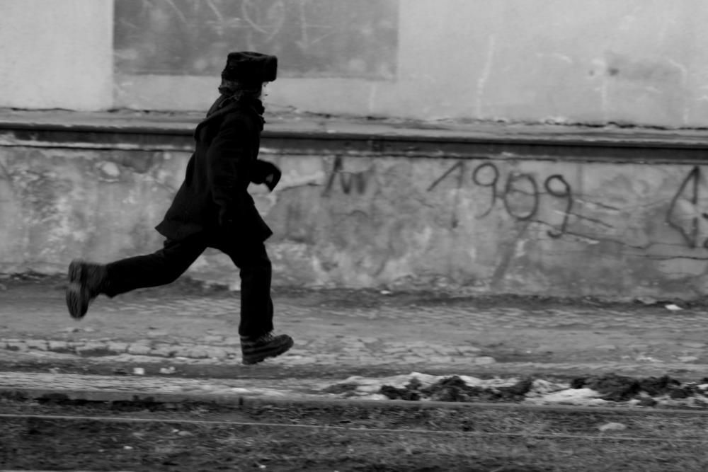 Rekonstrukcja "Na nieludzką ziemię" - Rampa kolejowa - Przemyśl - 28.02.2010