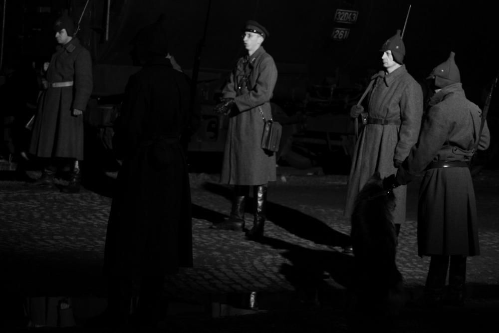 Rekonstrukcja "Na nieludzką ziemię" - Rampa kolejowa - Przemyśl - 28.02.2010
