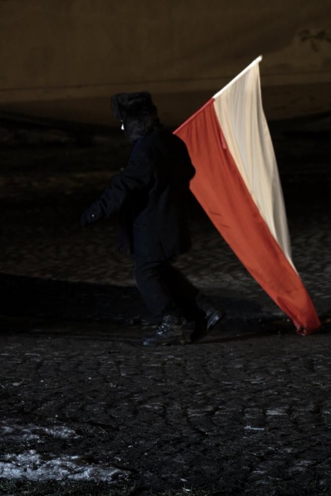 Rekonstrukcja "Na nieludzką ziemię" - Rampa kolejowa - Przemyśl - 28.02.2010