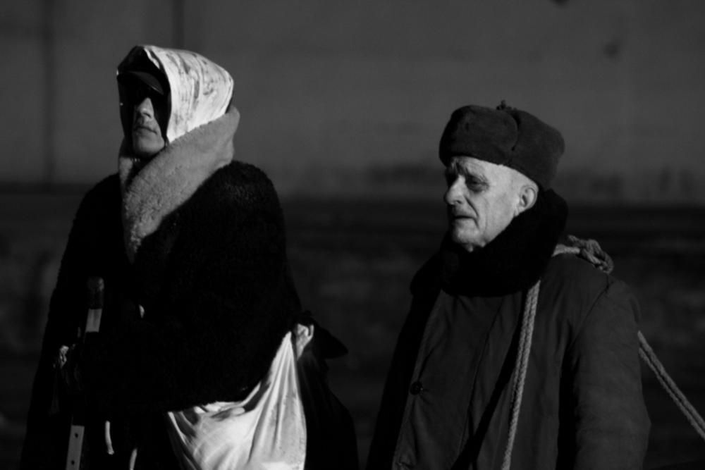 Rekonstrukcja "Na nieludzką ziemię" - Rampa kolejowa - Przemyśl - 28.02.2010