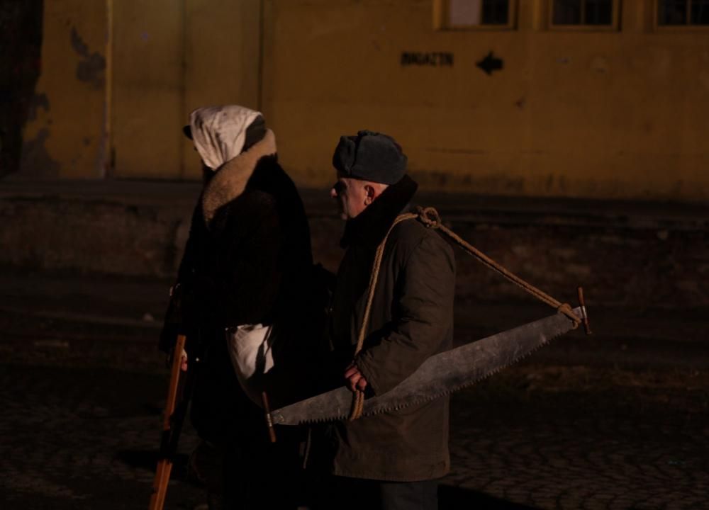 Rekonstrukcja "Na nieludzką ziemię" - Rampa kolejowa - Przemyśl - 28.02.2010