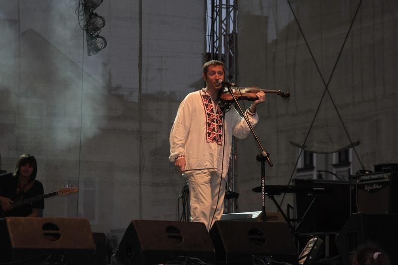 Barwy Ukrainy na  Rynku w Rzeszowie