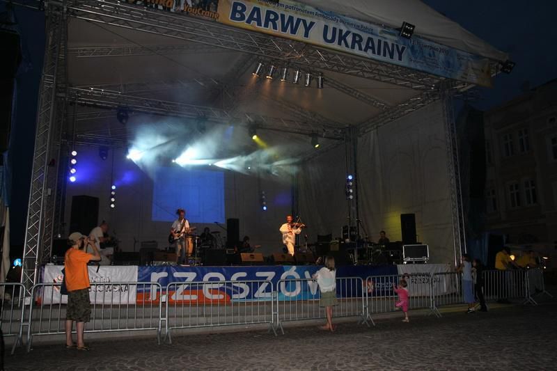 Barwy Ukrainy na  Rynku w Rzeszowie