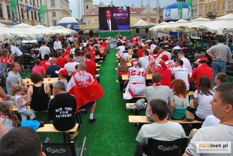 Strefa Kibica na rzeszowskim Rynku