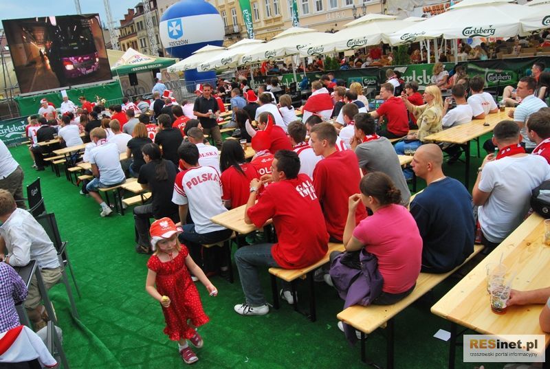 Strefa Kibica na rzeszowskim Rynku