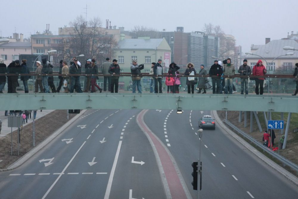  Fotogaleria z otwarcia okrągłej kładki w Rzeszowie