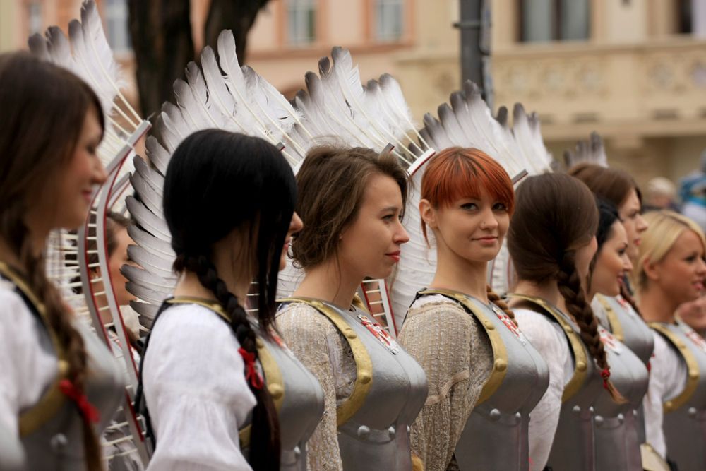  Pochód wojsk husarskich hetmana Hieronima Augustyna Lubomirskiego w Rzeszowie