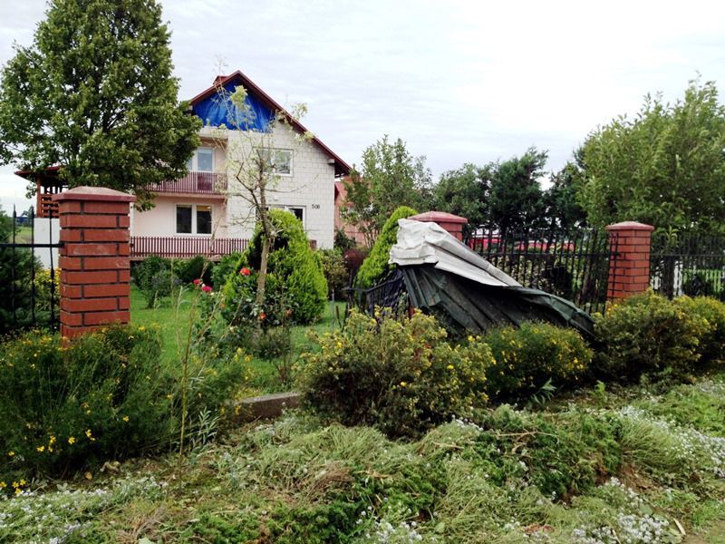 Malawa. Tragiczne skutki wichury - 14.08.2014