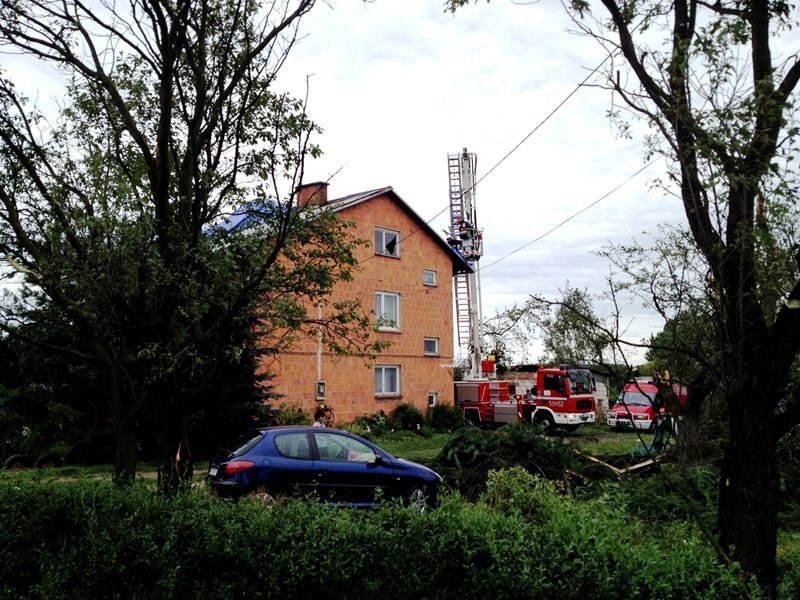 Malawa. Tragiczne skutki wichury - 14.08.2014
