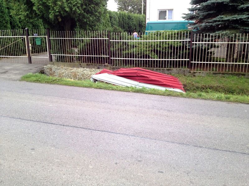 Malawa. Tragiczne skutki wichury - 14.08.2014