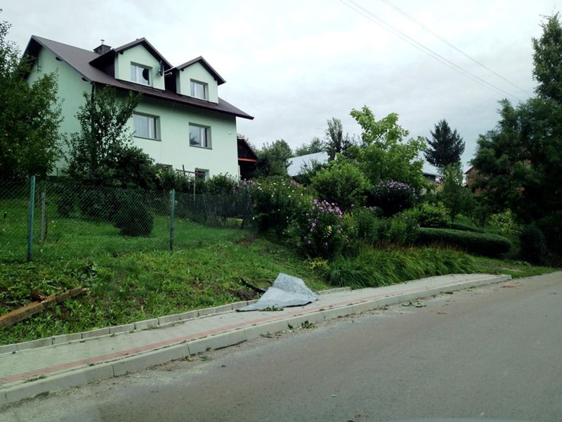 Malawa. Tragiczne skutki wichury - 14.08.2014