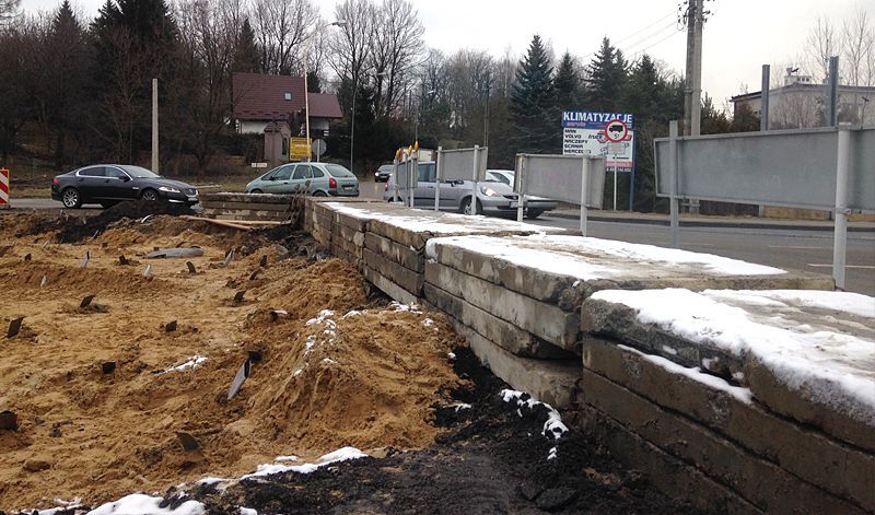 Roboty drogowe na ul. Rzecha - 28.01.2015