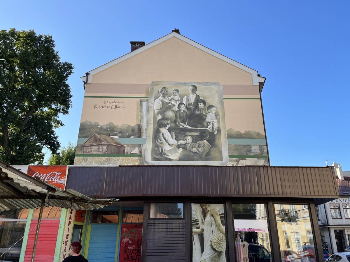 "Błogosławiona rodzina Ulmów" - nowy mural w Rzeszowie