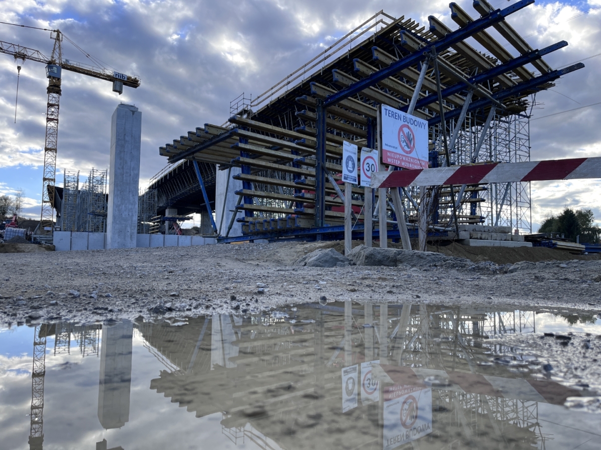 Na budowie drogi ekspresowej S19 Rzeszów Południe - Babica