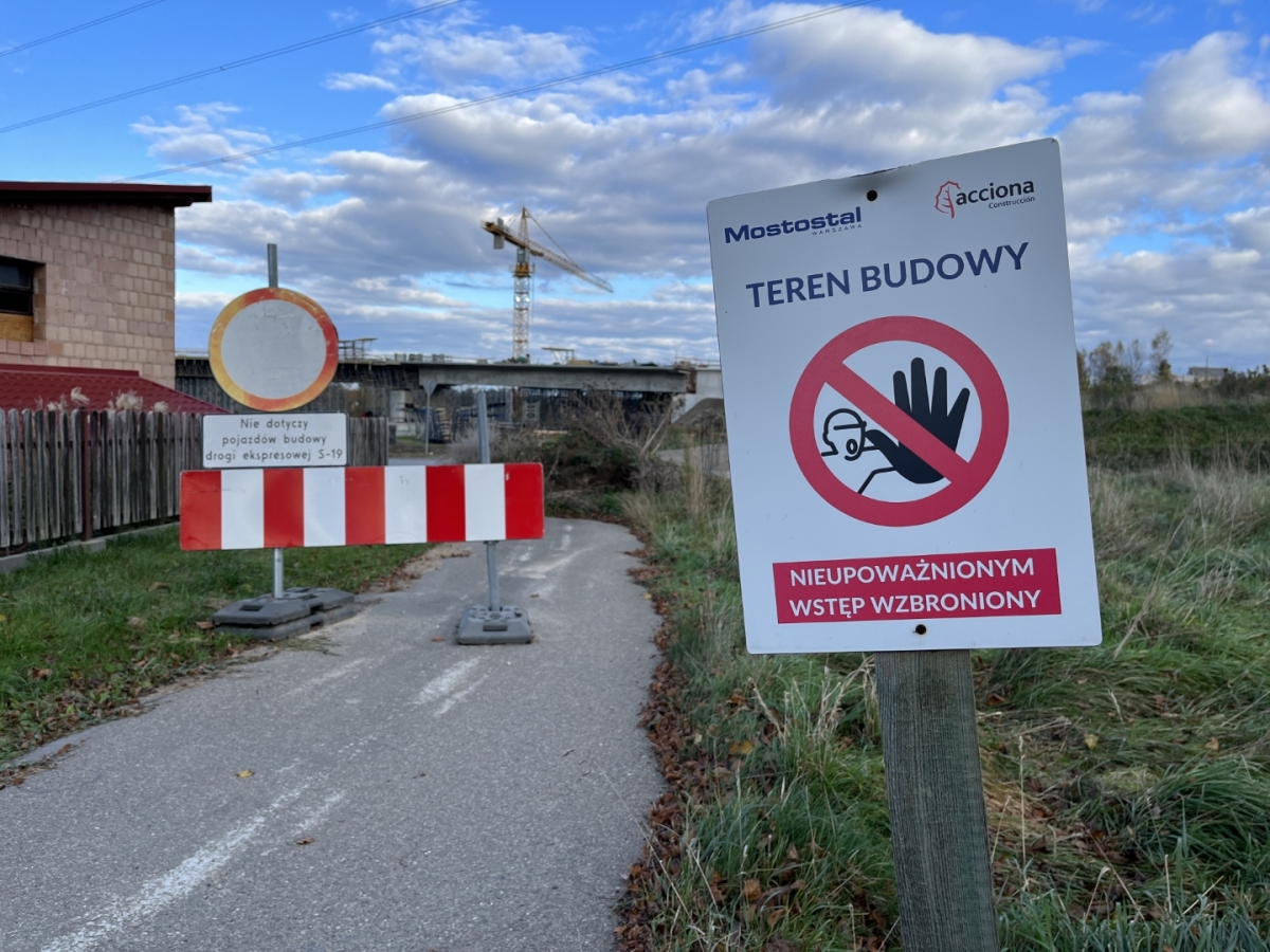 Na budowie drogi ekspresowej S19 Rzeszów Południe - Babica