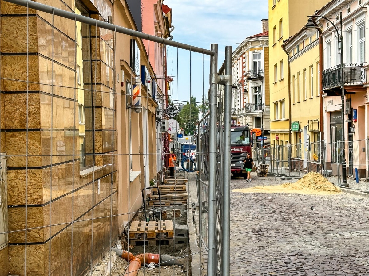 Rzeszów - Przebudowa chodnika przy ul. Matejki i Słowackiego