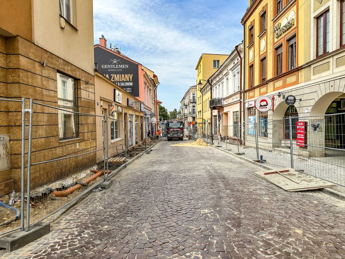 Rzeszów - Przebudowa chodnika przy ul. Matejki i Słowackiego