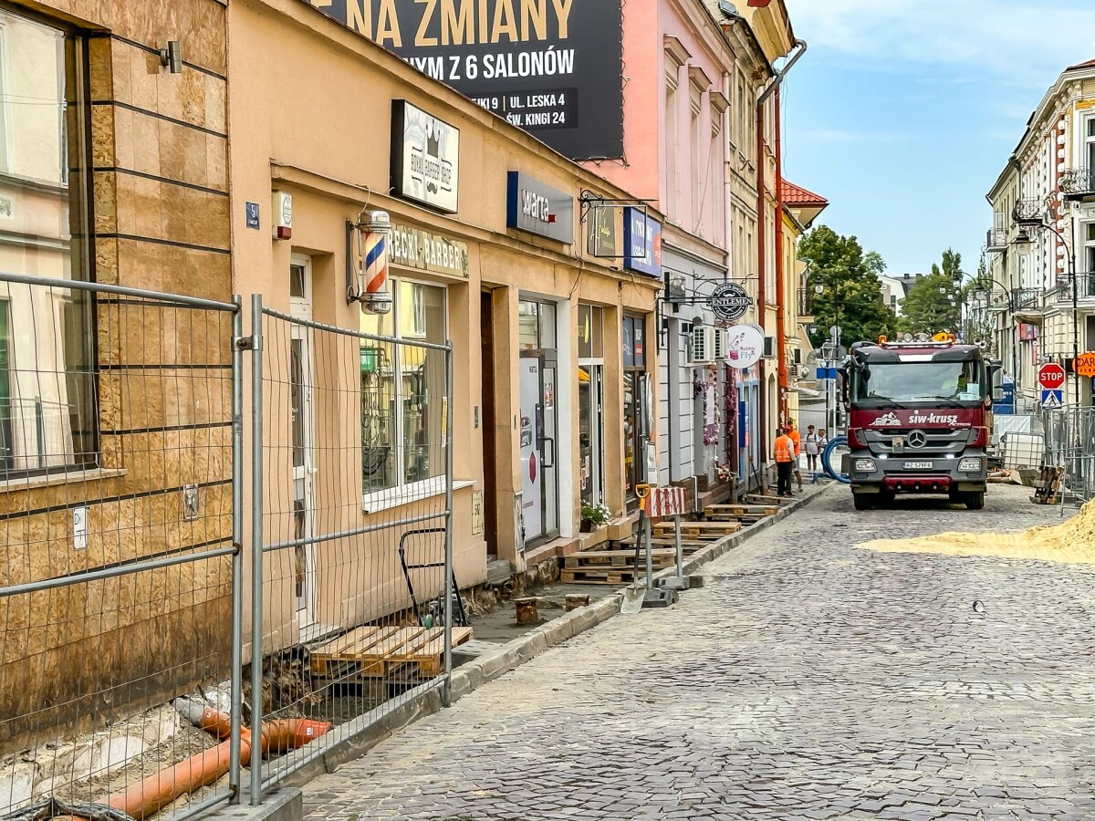 Rzeszów - Przebudowa chodnika przy ul. Matejki i Słowackiego